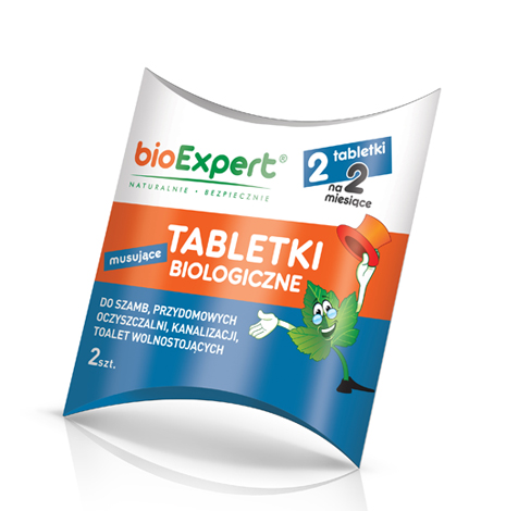 musujące Tabletki biologiczne do szamb i oczyszczalni 2 szt. bioExpert